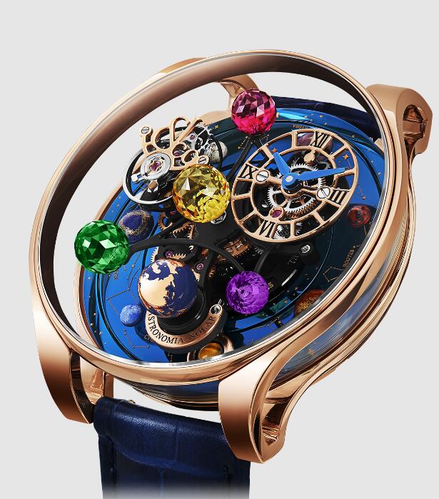 Review Jacob & Co ASTRONOMIA SOLAR CONSTELLATIONS PLANETS AND YELLOW STONE AS300.40.AA.AE.ABALA Replica watch - Click Image to Close